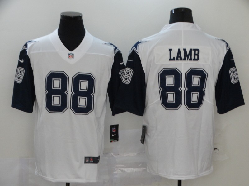 Men's Dallas Cowboys CeeDee Lamb #88 White Jersey